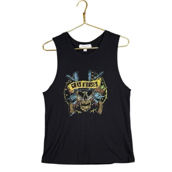 Daydreamer Guns N’ Roses Tank Top | Skull Graphic Band Tee | Black | Medium - Picture 1 of 7